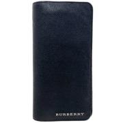 Pre-owned Leather wallets Burberry Vintage , Black , Dames