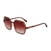 Ingespoten frame zonnebril met filter 3 lenzen Karl Lagerfeld , Brown ...