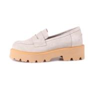 Instap suède loafers - Beige Cesare Gaspari , Beige , Dames