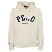 Witte Katoenen Trui Hoodie Geborduurd Logo Polo Ralph Lauren , White ,...