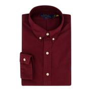 Bordeaux Casual Overhemd Slim Fit Polo Ralph Lauren , Red , Heren