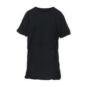 Dubbel ss Katoenen T-shirt Rick Owens , Black , Heren