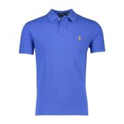 Blauwe poloshirt met korte mouwen Polo Ralph Lauren , Blue , Heren