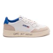 Lage Medalist Sneakers Wit/Blauw Suède Autry , White , Heren