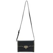 Studded Leren Tas Valentino Garavani , Black , Dames