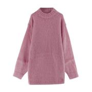 Wol Crewneck Gebreid MM6 Maison Margiela , Pink , Dames