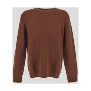 Wollen Crewneck Sweater Seven Gauge , Brown , Heren