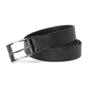 Stijlvolle Leren Riem Collectie Armani Exchange , Black , Heren