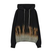 Oversized Hoodie Rick Owens , Black , Heren