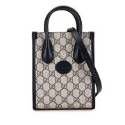 Pre-owned Canvas gucci-bags Gucci Vintage , Beige , Dames