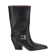 Leren Jane Boot Paris Texas , Black , Dames