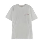 Katoenen Logo T-shirt Valentino , White , Heren