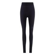 Logo Legging van Poliamide MM6 Maison Margiela , Black , Dames