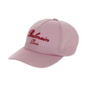 Polyester Logo Cap Balmain , Pink , Dames