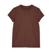 Bruine Geknipte Katoenen T-shirt Rick Owens , Brown , Dames