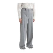 Stretch wollen palazzo broek Peserico , Gray , Dames