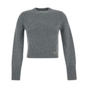 Cashmere V Sweater Valentino , Gray , Dames