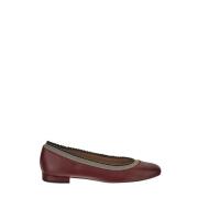 Ruffle Balletschoen in Nappa Leer Ulla Johnson , Red , Dames