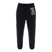 Teddy Bear Joggers Moschino , Black , Heren