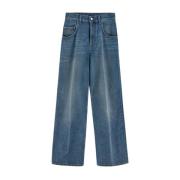 Wijde Pijp Katoenen Jeans Stella McCartney , Blue , Dames