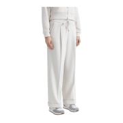 Lurex fleece joggers Peserico , White , Dames