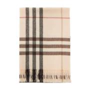 Iconische Check Cashmere Sjaal Burberry , Beige , Heren