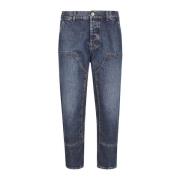 Werkkleding denim broek Eleventy , Blue , Heren