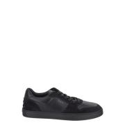 Leren Lace-Up Sneaker Tod's , Black , Heren