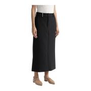 Dubbele technische stof lange rok Peserico , Black , Dames