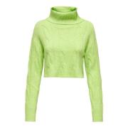 Stijlvolle Gebreide Collectie Only , Green , Dames