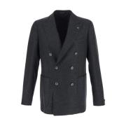 Double-breasted blazer Tagliatore , Gray , Heren