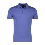 Blauwe poloshirt met korte mouwen Polo Ralph Lauren , Blue , Heren