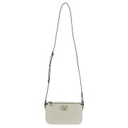 Leren Logo Tas Valentino Garavani , Beige , Dames