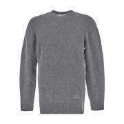 Alpaca Crewneck Gebreid Laneus , Gray , Heren