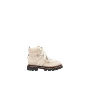 Echte leren en eco-bont wandelschoenen Peserico , Beige , Dames