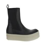 Leren Bumper Beatle Laars Rick Owens , Black , Dames