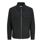 Stijlvolle Hemdjacke met Functionele Details Jack & Jones , Black , He...