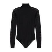 Wollen bodysuit Alaïa , Black , Dames