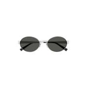 Zwarte Zonnebril Ss24 Saint Laurent , Black , Dames