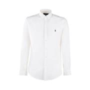 Witte Katoenen Elastan Overhemden Polo Ralph Lauren , White , Heren