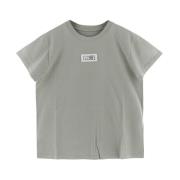 Katoenen Logo T-Shirt MM6 Maison Margiela , Green , Dames