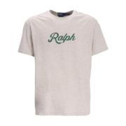 Grijze Logo Print T-shirt Polo Ralph Lauren , Gray , Heren