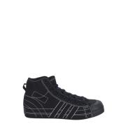 Canvas Hi-Top Sneaker Y-3 , Black , Heren