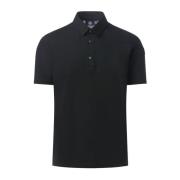 Kortmouw Poloshirt Fusalp , Black , Heren