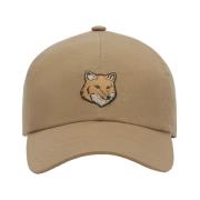 Katoenen Fox Cap Maison Kitsuné , Brown , Unisex