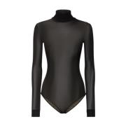 Stijlvolle Turtleneck Body in viscose Maison Margiela , Black , Dames