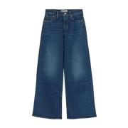 Katoenen Dames Jeans Mother , Blue , Dames