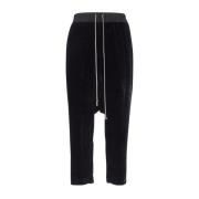 Katoenen Trekkoord Korte Broek Rick Owens , Black , Dames