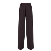 Paarse Wollen Rechte Broek Gentryportofino , Purple , Dames