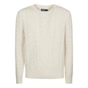 Gezellige Gebreide Trui voor Winterdagen Polo Ralph Lauren , Beige , H...